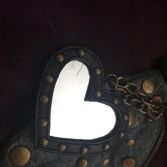 Betseyville Jean bag with heart mirror - Picture 2 of 5